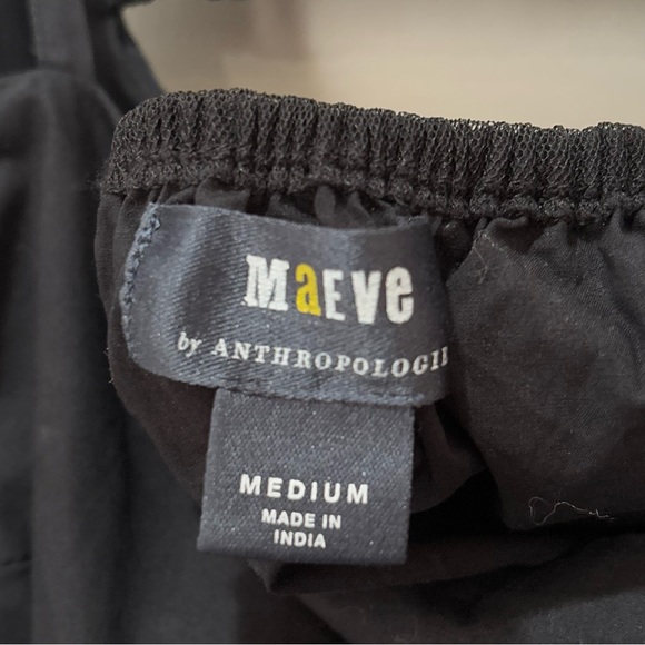 Maeve Anthropologie Mesh Whimsygoth Tiered Fairy Black Dress Size Medium K62 - Picture 16 of 16